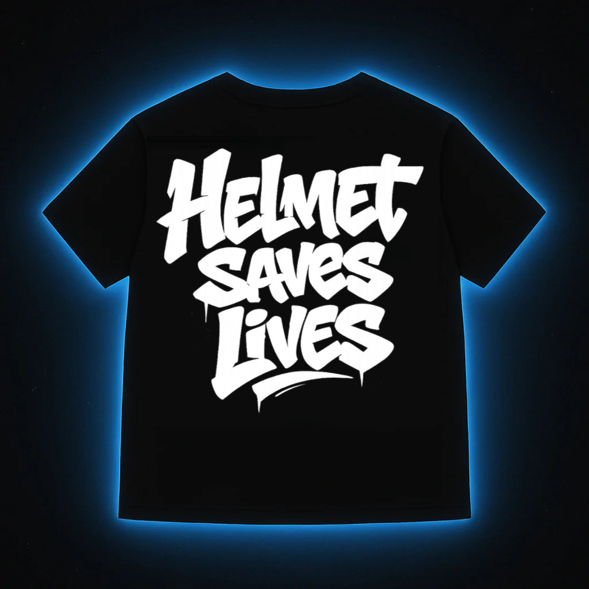 “Helmet Saves Lives” T-Shirt