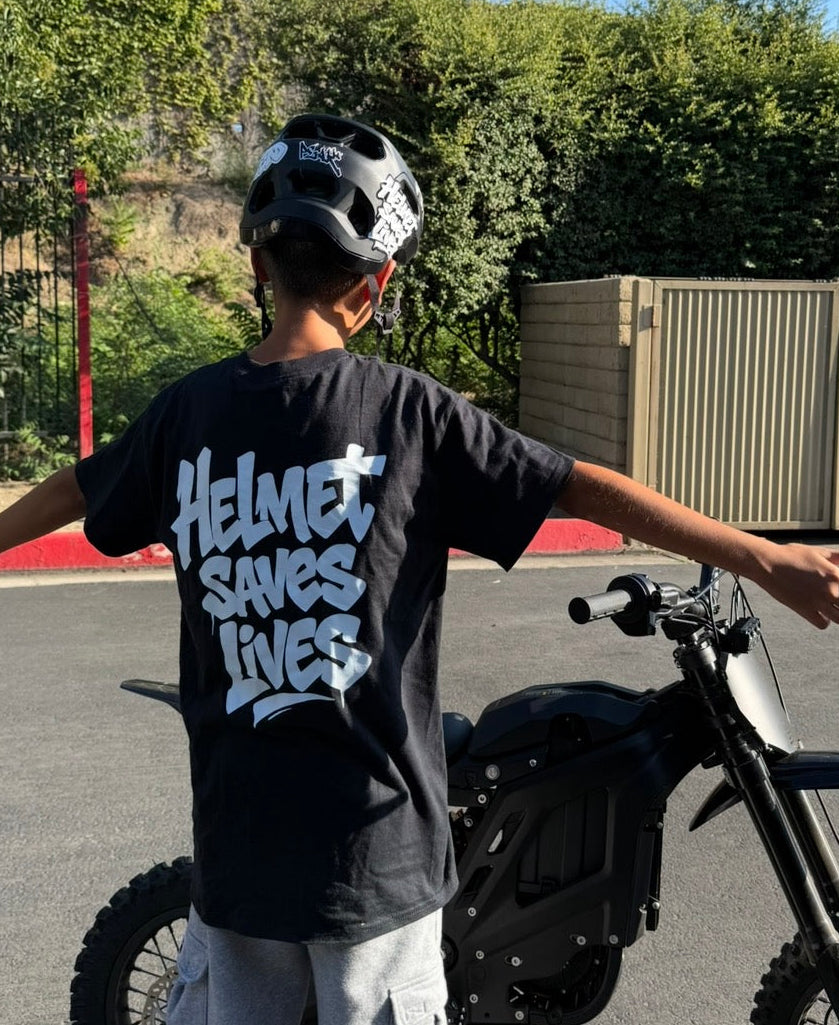 “Helmet Saves Lives” T-Shirt