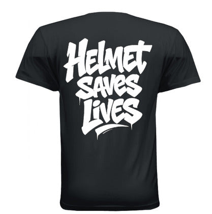 “Helmet Saves Lives” T-Shirt
